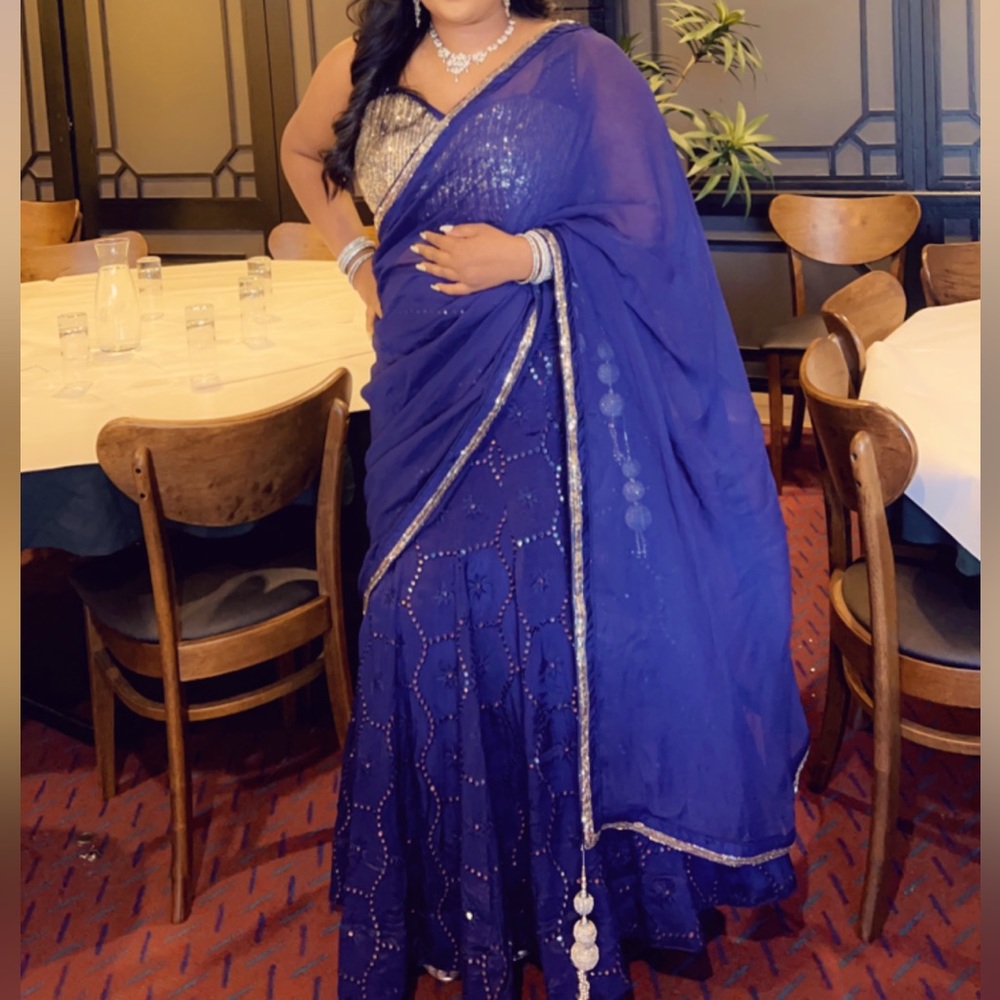 Blue lehenga